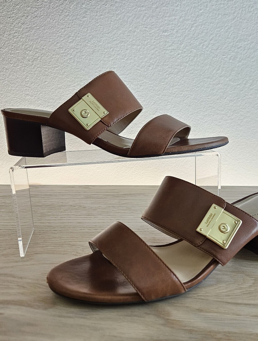 RALPH LAUREN | block heel sandals